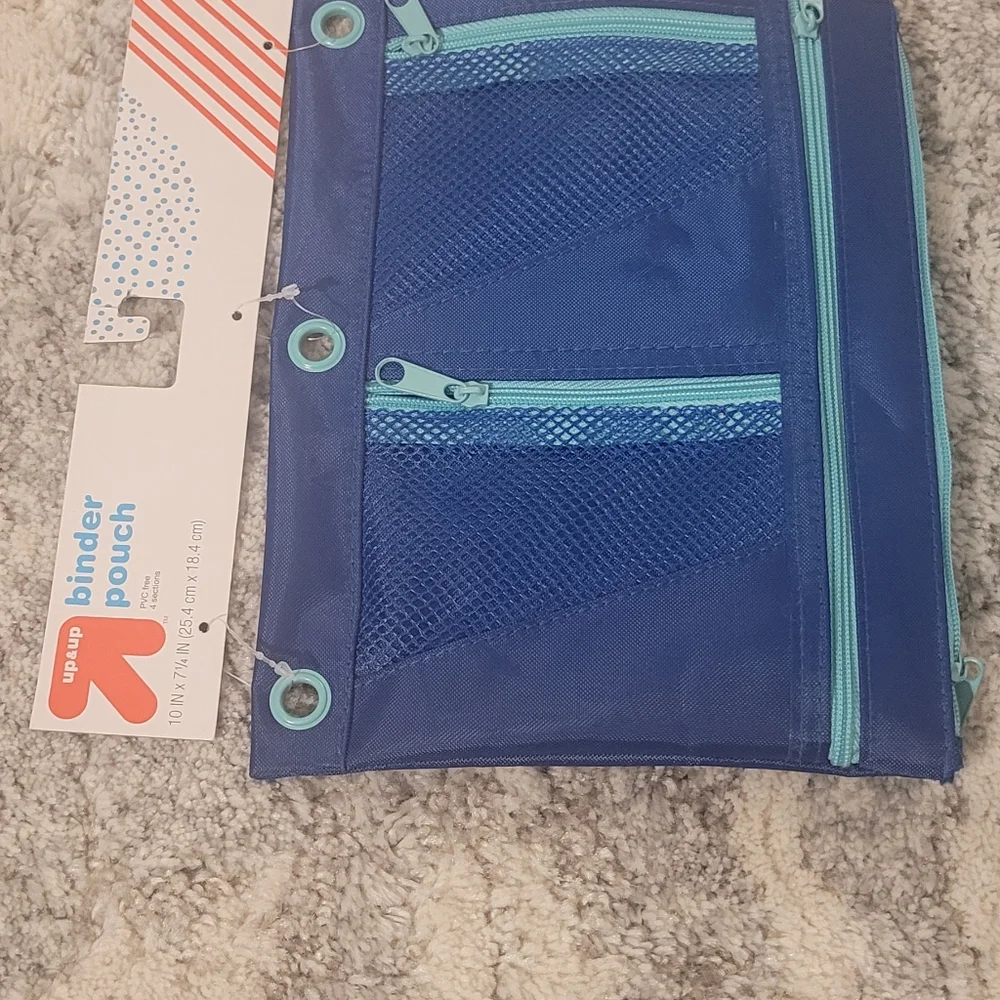 2 Up & Up, bundle pouch, color blue. New with tag.